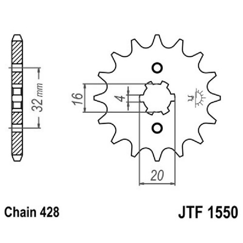 Tooth steel sprocket - jt,