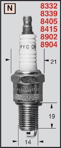 Champion candle moto guzzi - candle,
