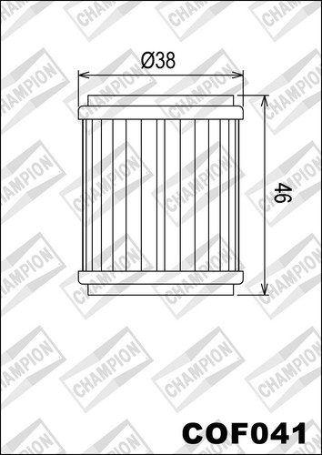 Cof041 oil filter champion - cof041,