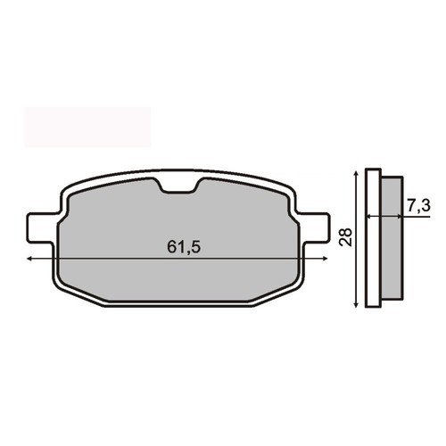 Pair brake pads fantic - brake,